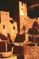 Cliff dwellings found in Mesa Verde National Park as shown on the MVNP website.