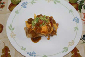 Pork Chimichangas Green Chili Salsa