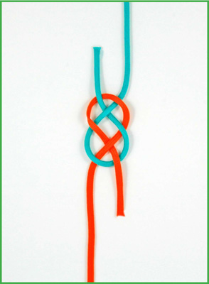 Carrick Bend or Sailors Knot
