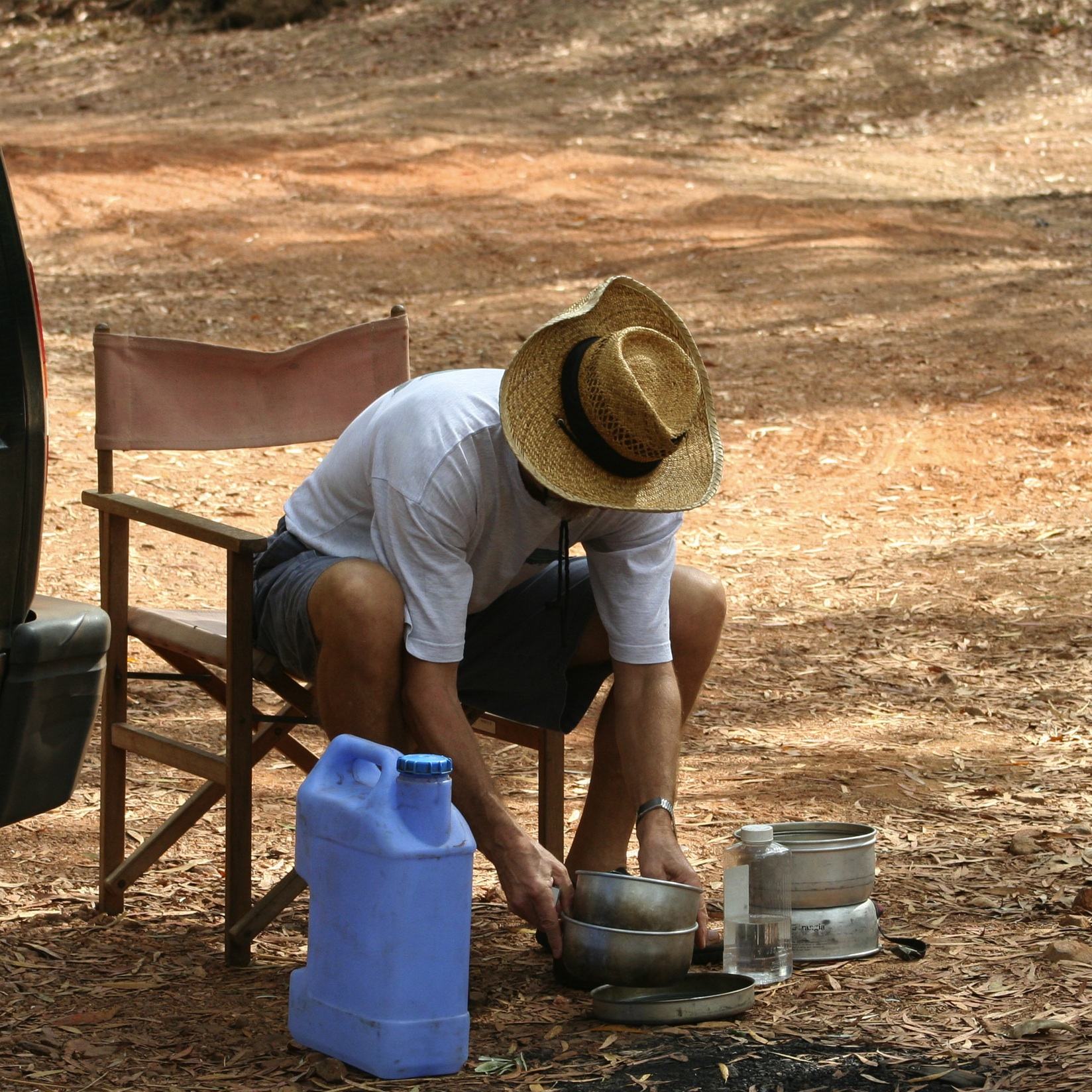 Making Coffee while Camping