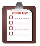 Make a checklist!